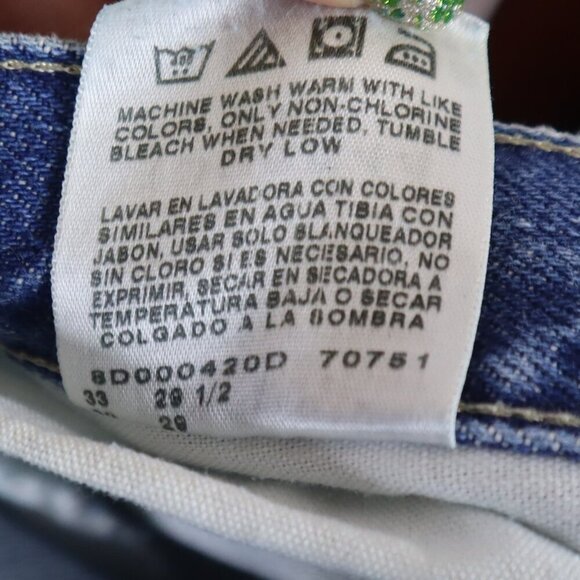 MED WASH JEANS 10P Riders by Lee Relaxed Classic Basic Casual Neutral Denim Y2K - Picture 3 of 10